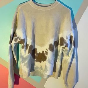 Abercrombie & Fitch Garment Dyed cream pullover